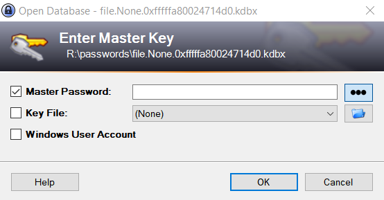 Cracking Keepass Password Safe Database